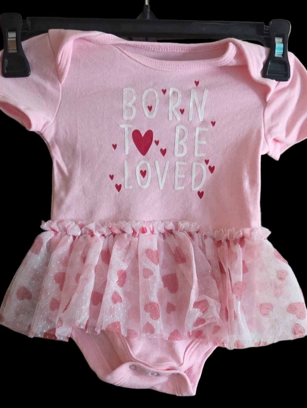 Way To Celebrate Valentine's Day Pink Heart Tutu One-Piece 6-9 Months